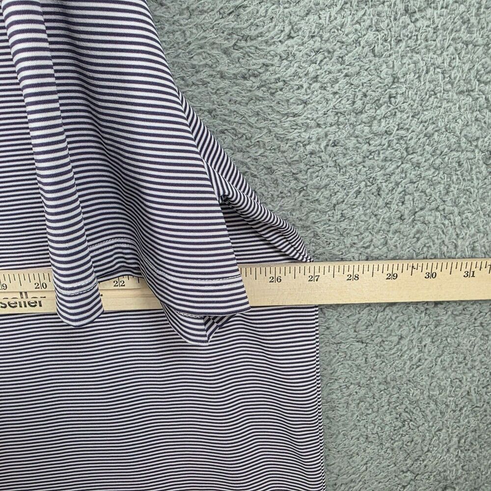Greyson Men's Purple White Striped Ridgewood Country Club Logo Polo Shirt 2XL - Picture 9 of 10